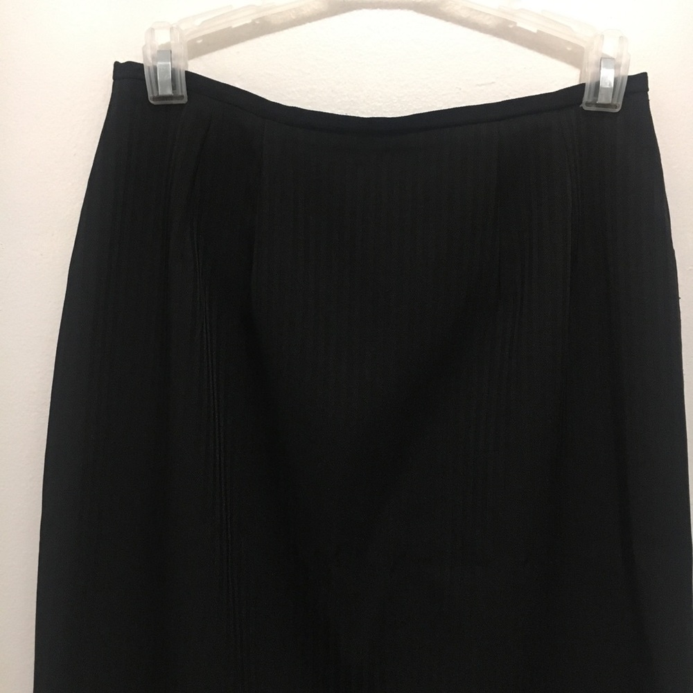 Vintage High Waisted Black Striped Skirt - Picture 3 of 7